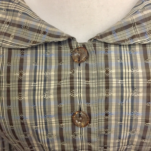 Classic Tailored Retro Peplum Blouse - Picture 4 of 8